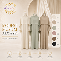 Robe musulmane pour femme, foulard élégant de type cape, tenue quotidienne de vêtements ethniques