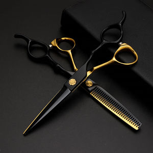 Tijeras de Peluquería Profesionales Estilo Japonés para Diestros, Acero Inoxidable Afilado como una Cuchilla, Ligeras, con 32 Dientes - Product Image 3
