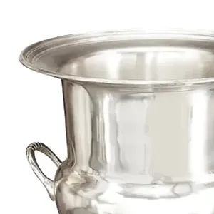 Enfriador de Bebidas de Lujo para Hostelería, Cubo para Champán de Acero Inoxidable Hecho a Mano para Entretenimiento de Huéspedes y Almacenamiento de Bebidas ZAHID - Product Image 3