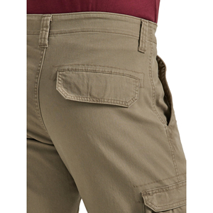 Pantalon cargo kaki pour homme, coupe droite, plusieurs poches, style décontracté, tissu en toile mi-lourd, respirant, à porter au printemps - Product Image 5