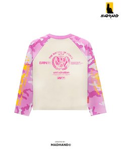 เสื้อแขนยาวลายพรางแบบแร็กแลนสั่งทำพิเศษ |   เสื้อเจอร์ซีย์โอเวอร์ไซส์สไตล์สตรีทแวร์ในเมือง |   ผู้ผลิตเสื้อยืดลายกราฟิกวินเทจแบบ OEM และเสื้อผ้าเทคแวร์ - Product Image 5