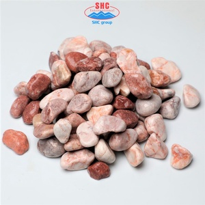 Pink Natural Pebble <b>Stone</b> in Various Sizes for Landscape Design and Garden Walkway Tumbled River Rock Vietnam Supply - Product Image 1
