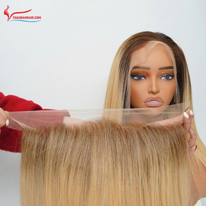 Peluca Invisible HD Lace Blonde Ombre 13x3 con Encaje Frontal HD, Lujo Balayage con Mezcla de Colores, Cabello Humano Vietnamita Virgen Premium - Product Image 3