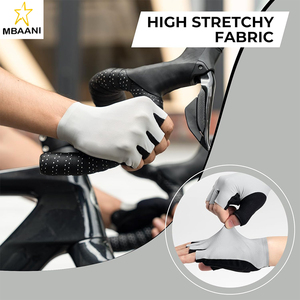 Gants de cyclisme pour hommes avec coussinet SBR, antidérapants, respirants, demi-doigts, pour vélo de montagne et de route, pour le printemps - Product Image 3