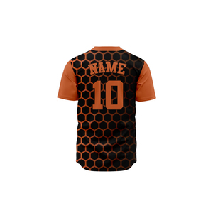 เสื้อเบสบอลแบบสั่งทำพิเศษ OEM ออกแบบเองได้ พิมพ์ลายดิจิตอลแบบระเหิด ตัดเย็บอย่างดี ระบายอากาศได้ดี ชุดยูนิฟอร์มเบสบอล - Product Image 6