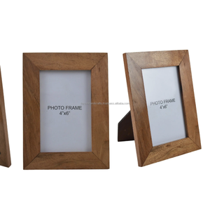 Marcos de fotos con acabado de madera natural Marcos de fotos de madera de acacia personalizados de la India - Product Image 2