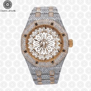 Charm_Jewells Luxury Men's Stainless Steel <b>Watch</b> 42mm Tonneau Case <b>Mechanical</b> Movement Sapphire Crystal Analog Dial - Product Image 4