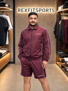REXFIT SPORTS 2026 Custom Nylon <b>Jacket</b> and Shorts Set Full Zip Sports Tracksuit for Training Casual Wear and Outdoor Activities - Product Image 2