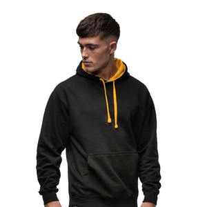 Sweat-shirts en molleton 100 % coton personnalisés pour hommes, coupe oversize, avec impression en relief, pour l'hiver – Vente en gros - Product Image 2