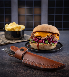 Étui en cuir pour couteau de chasse, de loisirs et de cuisine, housse de protection en cuir fait main pour couteau avec boucle - Product Image 4