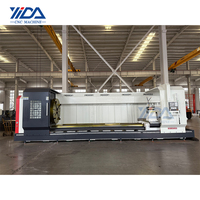 Torno CNC de Gran Tamaño YIDA CK61125x4000 con Control GSK FANUC Siemens, Torno CNC de Bancada Plana Totalmente Automático