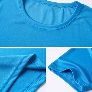 T-shirt personnalisé pour homme, manches courtes, col rond, couleur unie, séchage rapide, jersey polyester, coupe décontractée, longueur normale, impression sur le devant - Product Image 2