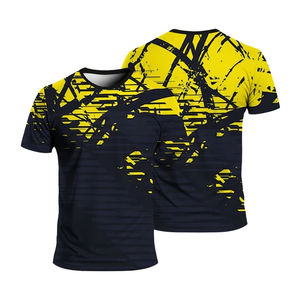 T-shirt de tennis respirant et léger à séchage rapide 100 % coton pour hommes – Uniforme sportif - Product Image 5