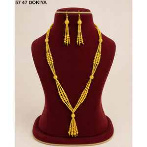 Exquisito Juego de Joyería para Mujer Chapado en Oro Estilo Medio Oriente de Dubái al por Mayor, Collares de Cadena, Joyería de Cuentas de Dubái de Alta Calidad - Product Image 5