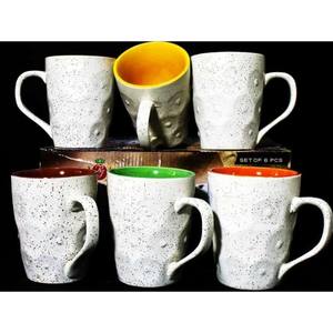 Ensemble de tasses à lait en céramique classiques à motif de pois tourbillonnants - Product Image 2