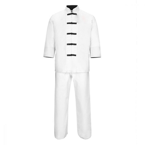 100% Cotton Wholesale Kung Fu Suits Custom Logo Martial Arts Lightweight Quick Dry Breathable Solid Color Kung Fu Uniform - Product Image 1