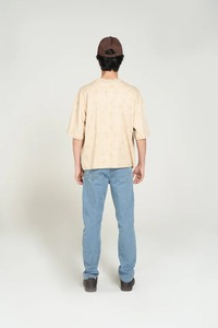 Camiseta Oversize de Hombre con Hombros Caídos, Ajuste Holgado, Algodón, Estilo Urbano Casual - Product Image 6