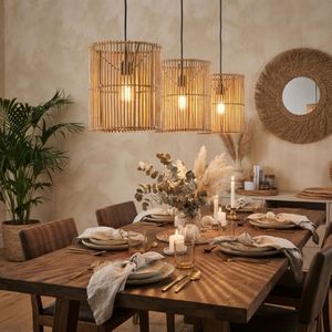 Lampe suspendue tressée à la main, abat-jour en rotin fait main pour hôtel, complexe hôtelier et café, fabricant d'ameublement d'intérieur du Vietnam - Product Image 4