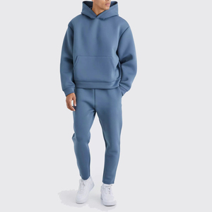 New Arrival Hot Sale Men's Winter Casual Wear Oversized Hoodies Polyester/Cotton <b>Blend</b> Windproof Breathable Oversized Hoodie - Product Image 4