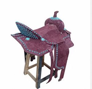 Silla de montar western de alto rendimiento con armazón de madera/plástico y cuero genuino, disponible a precio de fábrica - Product Image 4