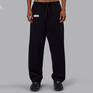 Men's <b>Baggy</b> Sweatpants Oversized Wide Leg <b>Jogger</b> Trousers with Soft Fleece Fabric Elastic Drawstring Waist for Streetwear - Product Image 1