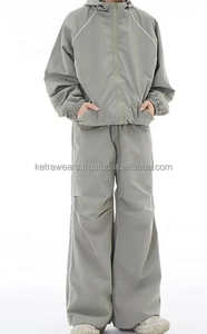 2026 nuevo conjunto de pantalón de chándal y Sudadera con capucha de gran tamaño de invierno para hombres ropa deportiva informal poliéster/algodón - Product Image 5