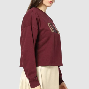 Haut à manches longues décontracté simple de haute qualité pour femmes et jeunes filles, style streetwear, vêtements décontractés, sweats à capuche pour femmes, sweat-shirts pour dames, orné de cristaux - Product Image 2
