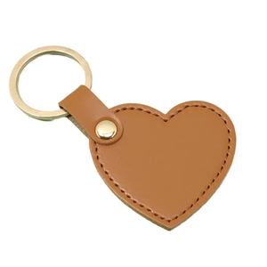 Genuine Leather Keychains Custom Blank Wedding Gift Top Quality Fashion Keyrings Car Keyring Bag <b>Charm</b> Pendant <b>Heart</b> Keychain - Product Image 5