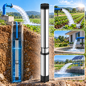 Bomba Sumergible de Gran Caudal de 6.50 HP para Pozos Profundos, 360 V, Motor de Agua de Acero Inoxidable para Riego Agrícola, Solución de Alta Resistencia para Pozos - Product Image 2