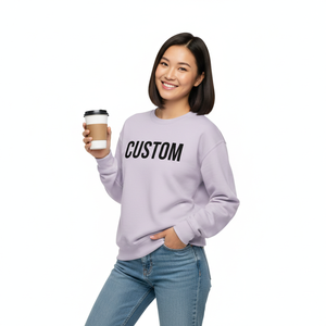 เสื้อสเวตเชิ้ตผ้าฟลีซปักลายคุณภาพสูงทรงโอเวอร์ไซส์ คอเต่า แขนยาว แบบกลับด้านได้ สำหรับผู้หญิง รุ่นใหม่ประจำฤดูหนาว พร้อมโลโก้แบบกำหนดเอง - Product Image 3