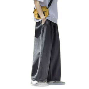 Pantalones Vaqueros Holgados para Hombre, de Algodón, Lavados, Transpirables - Product Image 1