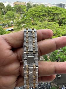 Montre personnalisée Hip Hop en moissanite et diamants, mouvement mécanique automatique, étanche, montre-bracelet pour homme, passe le test du diamant - Product Image 3