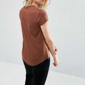 Camiseta de Verano para Mujer con Lavado Ácido, de Alta Calidad, Gruesa y Pesada, Personalizable, Oversize, Lisa, Servicio OEM - Product Image 2