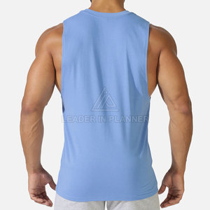 New Design OEM Service Custom Size <b>Men</b> Gym <b>Singlet</b> Customized 100% Cotton <b>Men</b> <b>Singlets</b> In Low Price - Product Image 3