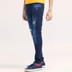 กางเกงยีนส์เดนิมผู้ชายสีสันตามสั่ง ใส่ได้ทั้งฤดูหนาวและฤดูร้อน ระบายอากาศได้ดี สไตล์ลำลอง เท่ห์ ทันสมัย ผ้าฝ้าย สตรีทแวร์ ทรงพอดีตัว - Product Image 3