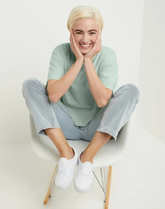 Camiseta Corta de Moda Urbana Hip Hop 2026 para Mujer, Ajustada, Tallas Grandes, Lavado Ácido, Hombros Caídos, Premium, de Gran Gramaje - Product Image 2