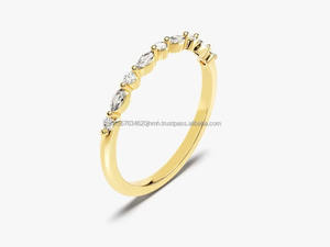 Marquise Lab Grown Ring Luxury Vintage 14k Gold Setting IGI/GIA Certification Pear Cut Engagement/Wedding Jewelry for Parties - Product Image 3