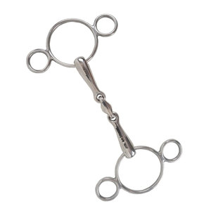 บิตม้าแบบวงแหวนคู่สแตนเลส Apollo Equestrian สำหรับฝึกขี่ม้า - Product Image 4