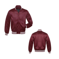 Veste en satin pour homme, tendance, légère, matière lisse, streetwear décontracté, col côtelé, vente chaude