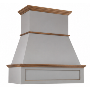 Hotte de cuisine de luxe en bois massif, sur mesure, pour usage domestique, avec cache en bois - Product Image 1