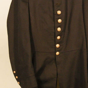 Manteau à franges américain répliqué avec boutons en laiton, manteau à franges américain répliqué en laine fait main - Product Image 4