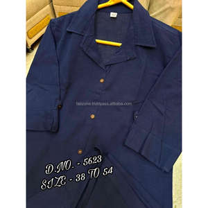 Beautiful Heavy Cotton Slub / Cotton Flex (खादी) Best Quality Fabric Cordset ( Short Length Shirt - 29”) With <b>Wooden</b> <b>Buttons</b> & L - Product Image 3