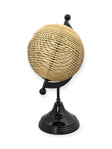 Globo Terráqueo Clásico de Metal con Diseño Art Deco y Función Giratoria para Decoración de Escritorio y Oficina - Product Image 3