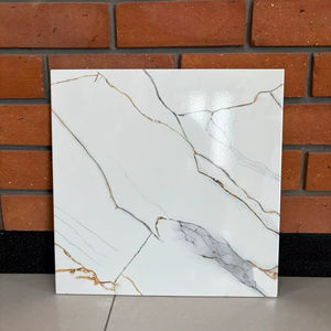 Modern 400x400mm Glazed Porcelain Floor Tiles Polished Matt Interior Marble Design 3D Digital Printing For Bathroom 16x16 Inch - Product Image 1