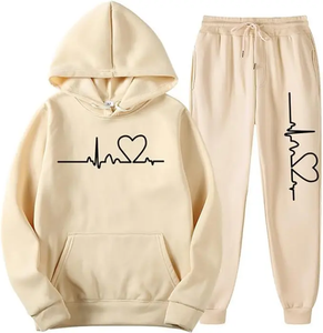 Premium Quality Custom Logo Rhinestone Breathable Screen Printed Acid Wash Heavy Weight Oversized Hoodie And <b>Sweatpants</b> - Product Image 2