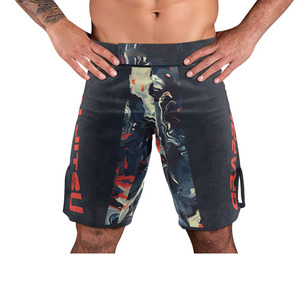 Shorts MMA unisexes imprimés, taille élastique, entraînement en salle de sport, kickboxing, légers, séchage rapide, colorés, arts martiaux - Product Image 1