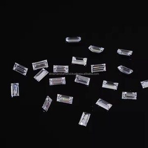 Venta al por mayor directa de fábrica: Paquete de 1 quilate de diamantes cultivados en laboratorio sueltos a granel, 0.08 quilates por pieza, color blanco, forma baguette, para fabricación de joyas. - Product Image 3