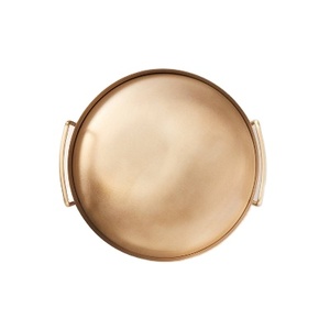 Bandeja de acero inoxidable de alta calidad para decoración de bodas, bandeja decorativa de Metal y plata para servir fruta, restaurante - Product Image 5