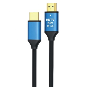 Câble HDMI <span class=keywords><strong>pas</strong></span> <span class=keywords><strong>cher</strong></span> <span class=keywords><strong>4K</strong></span> 2.0 60Hz 3D 1080P 18Gbps mâle à mâle plaqué or HDMI V1.4 câble HDMI câble HDTV - Product Image 1