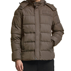 Custom Logo Warmth Waterproof High Quality Outdoor Wear <b>Men's</b> <b>Jackets</b> Hooded Collar Regular Size Puffer <b>Jacket</b> For <b>Men's</b> - Product Image 5